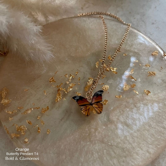 Butterfly Pendant | Type 4 | BPT4 | Orange