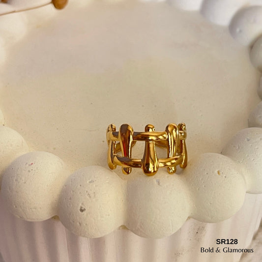 Statement Ring | SR128 | Gold