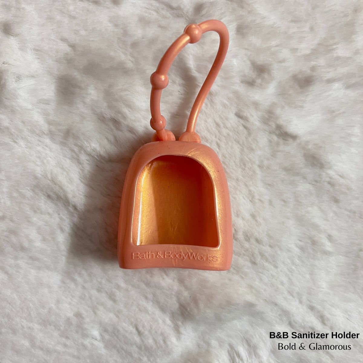 Bath and Body Works Hand Sanitizer Holder Peach