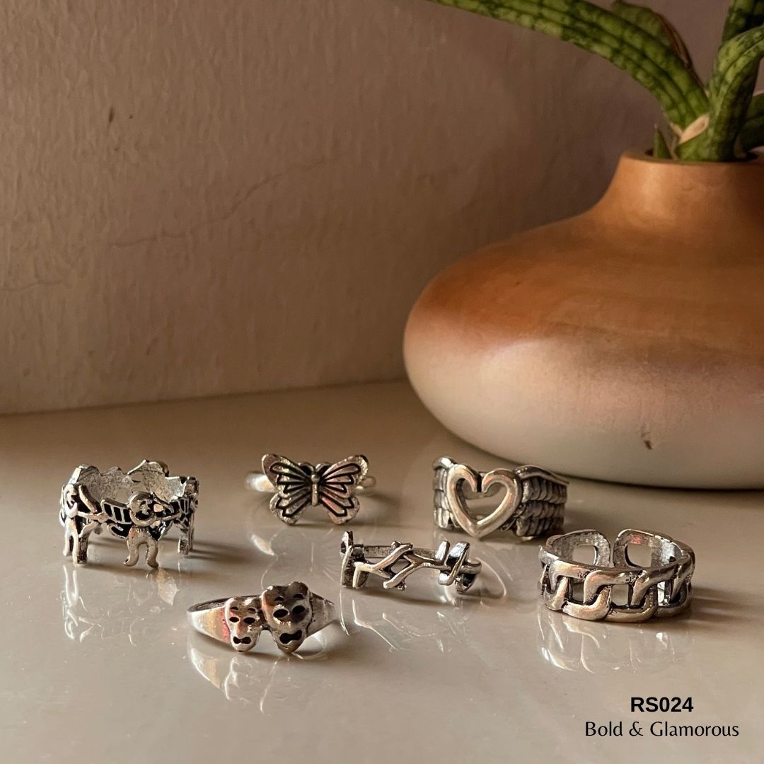 Finger Ring Set | RS024 | Silver