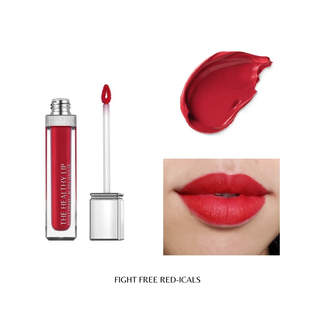 Physicians Formula The Healthy Lip Velvet Liquid Lipstick | Fight Free Red-Icals | Mini
