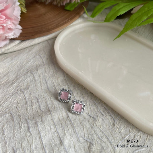 Stud Earring | ME73 | Clair | Silver