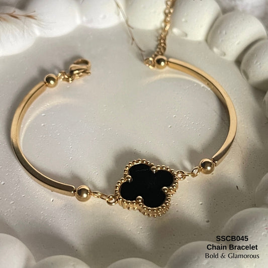 Chain Bracelet | SSCB045 | Double Sided Clover