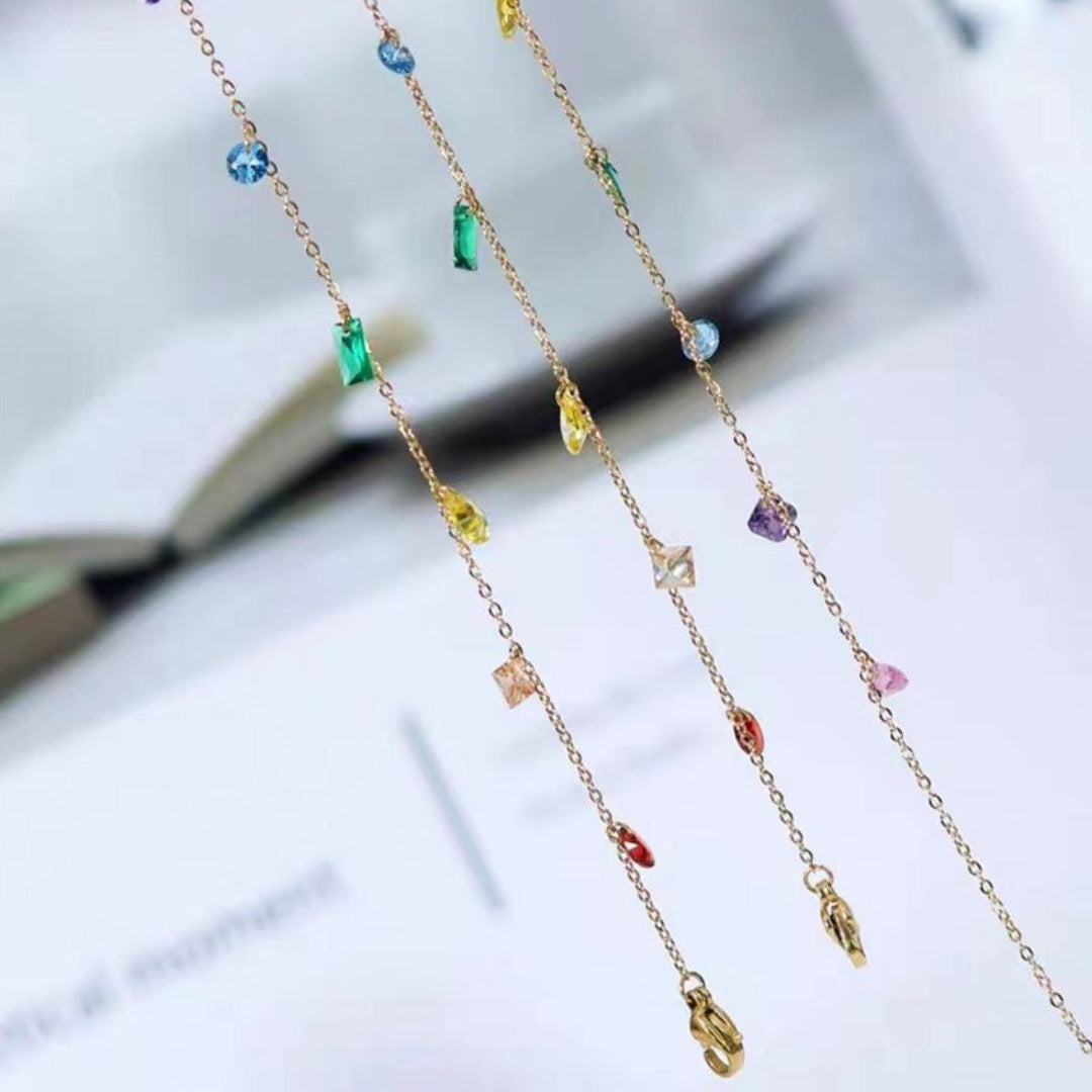 Chain Bracelet | SSCB038 | Rainbow Drop