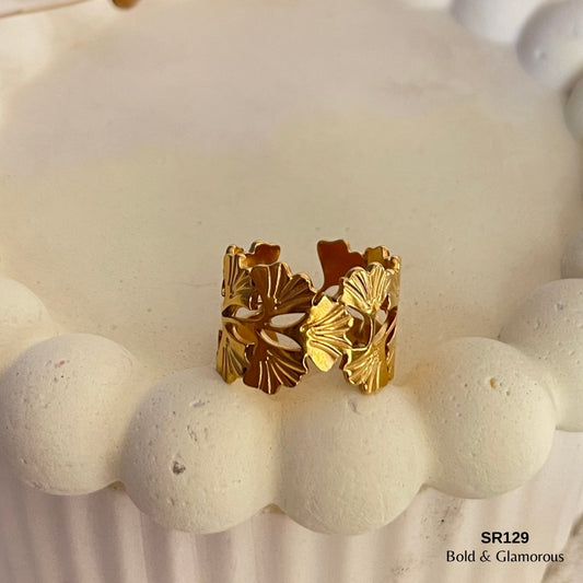 Statement Ring | SR129 | Gold
