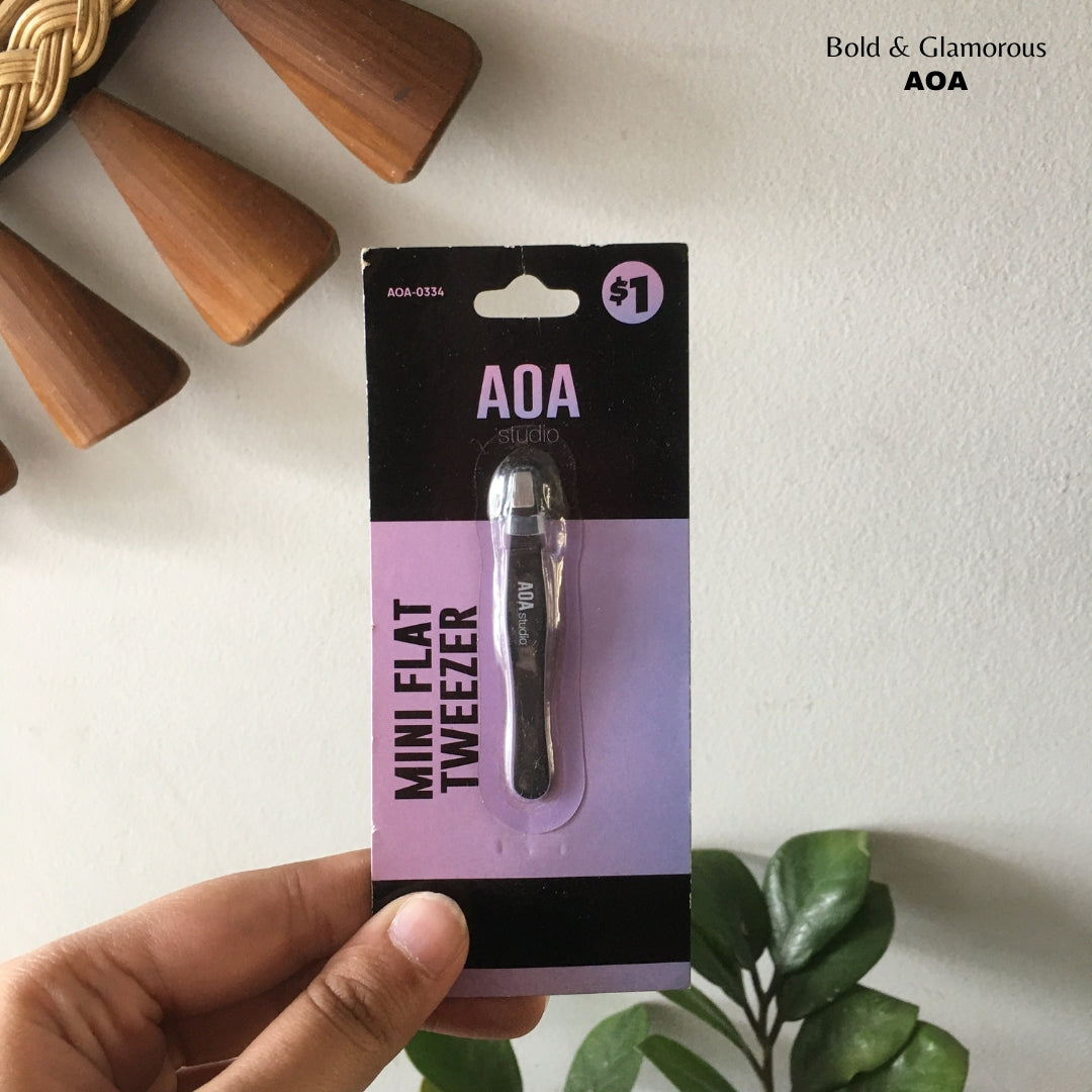 AOA Mini Slant Tweezer | Black