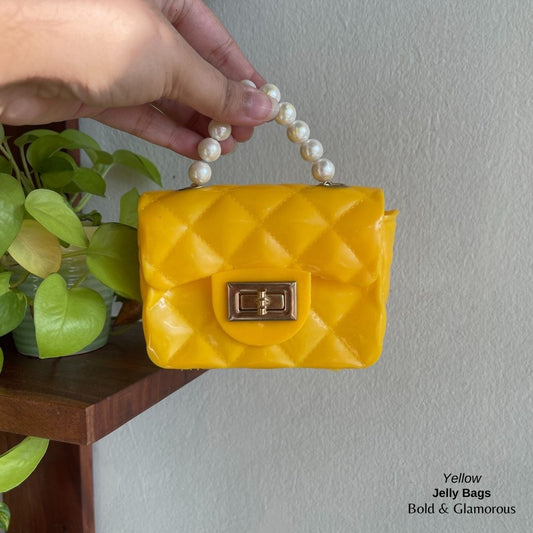 Mini Jelly Purse Bags | MJPB01 | Yellow