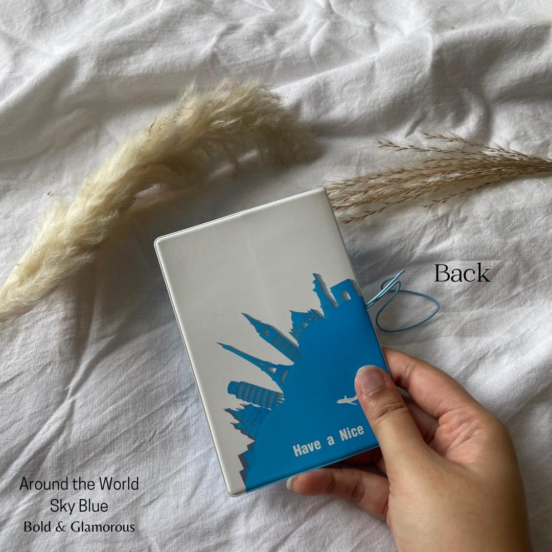 Passport Cover | Around the World | Sky Blue