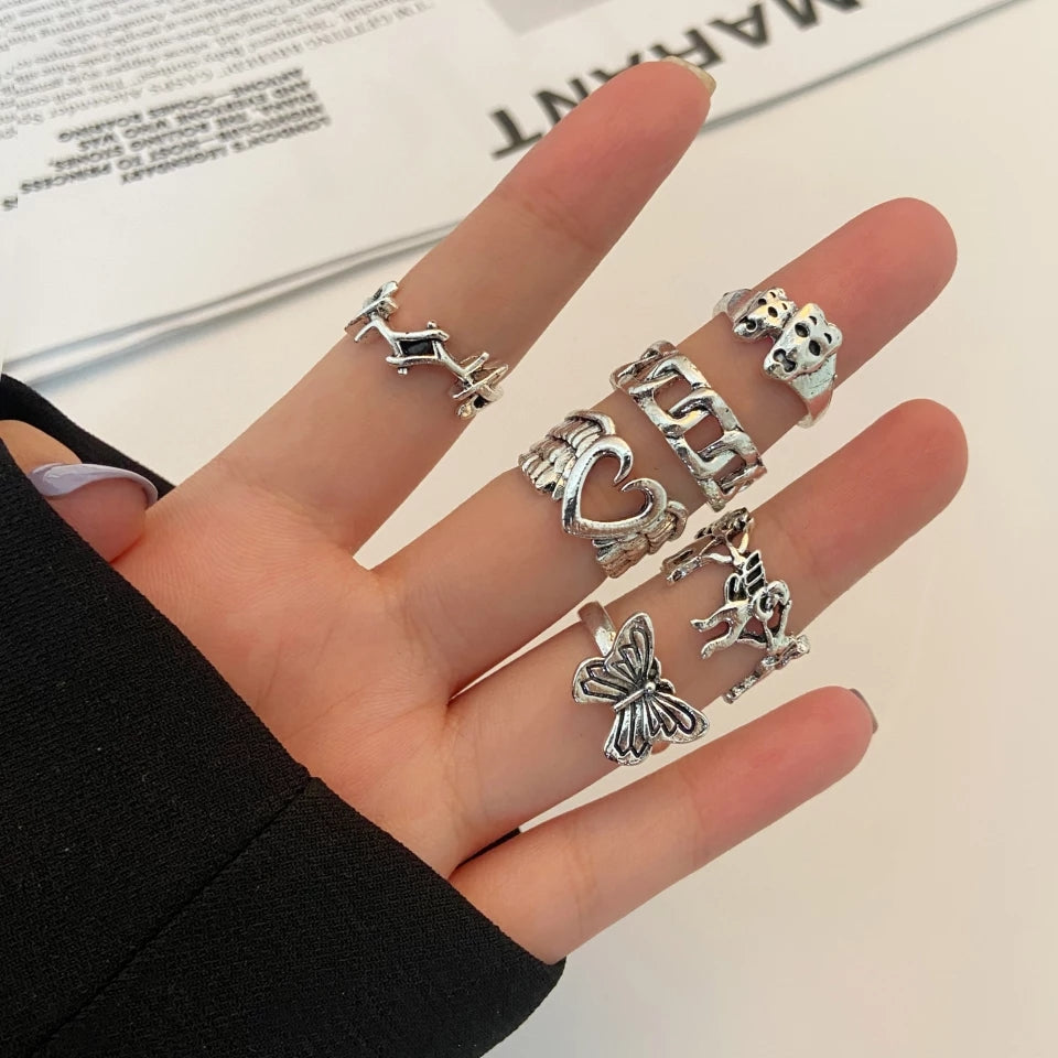 Finger Ring Set | RS024 | Silver