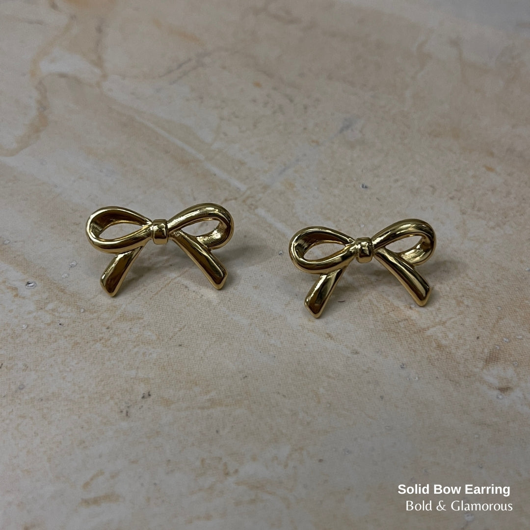 Statement Earring | STE014 | Solid Bow Earring