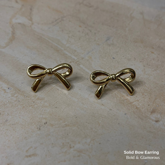Statement Earring | STE014 | Solid Bow Earring