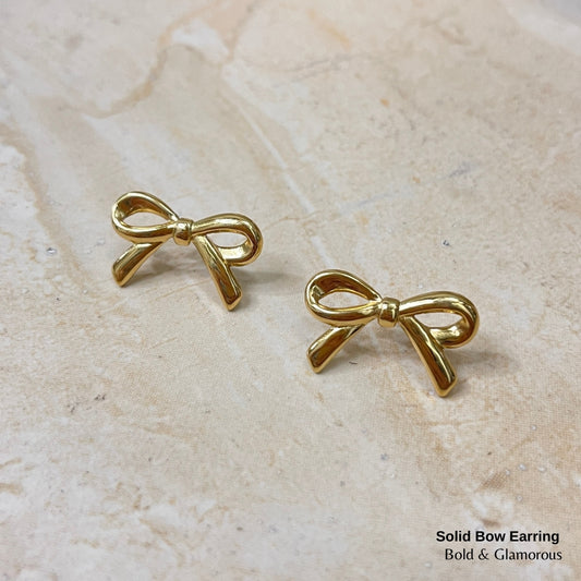Statement Earring | STE014 | Solid Bow Earring