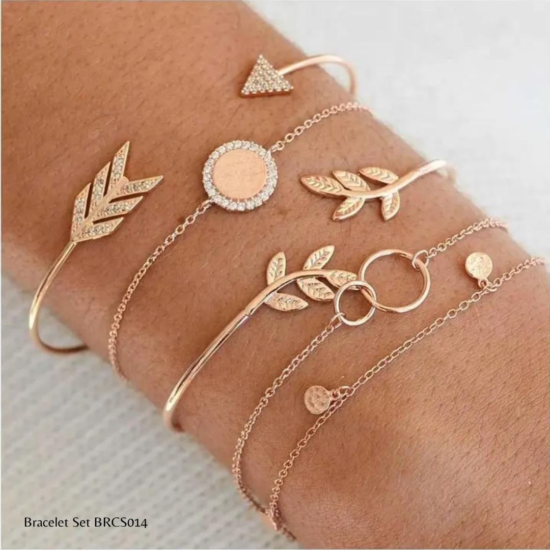 Bracelet Set | BRCS014 | Gold