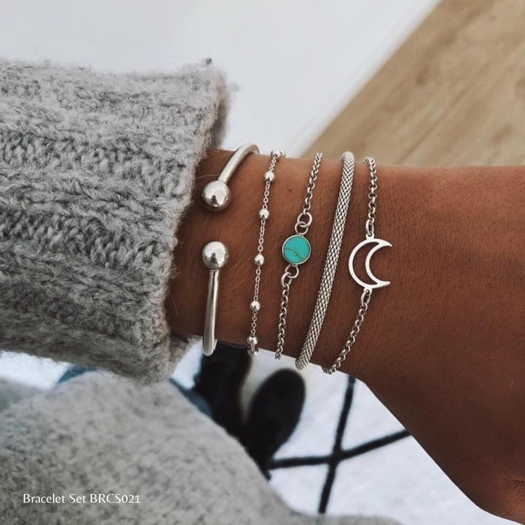 Bracelet Set | BRCS021 | Silver