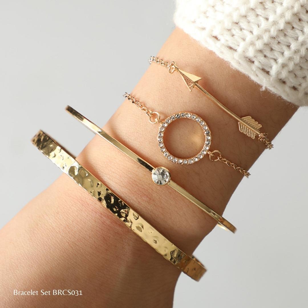 Bracelet Set | BRCS031 | Gold