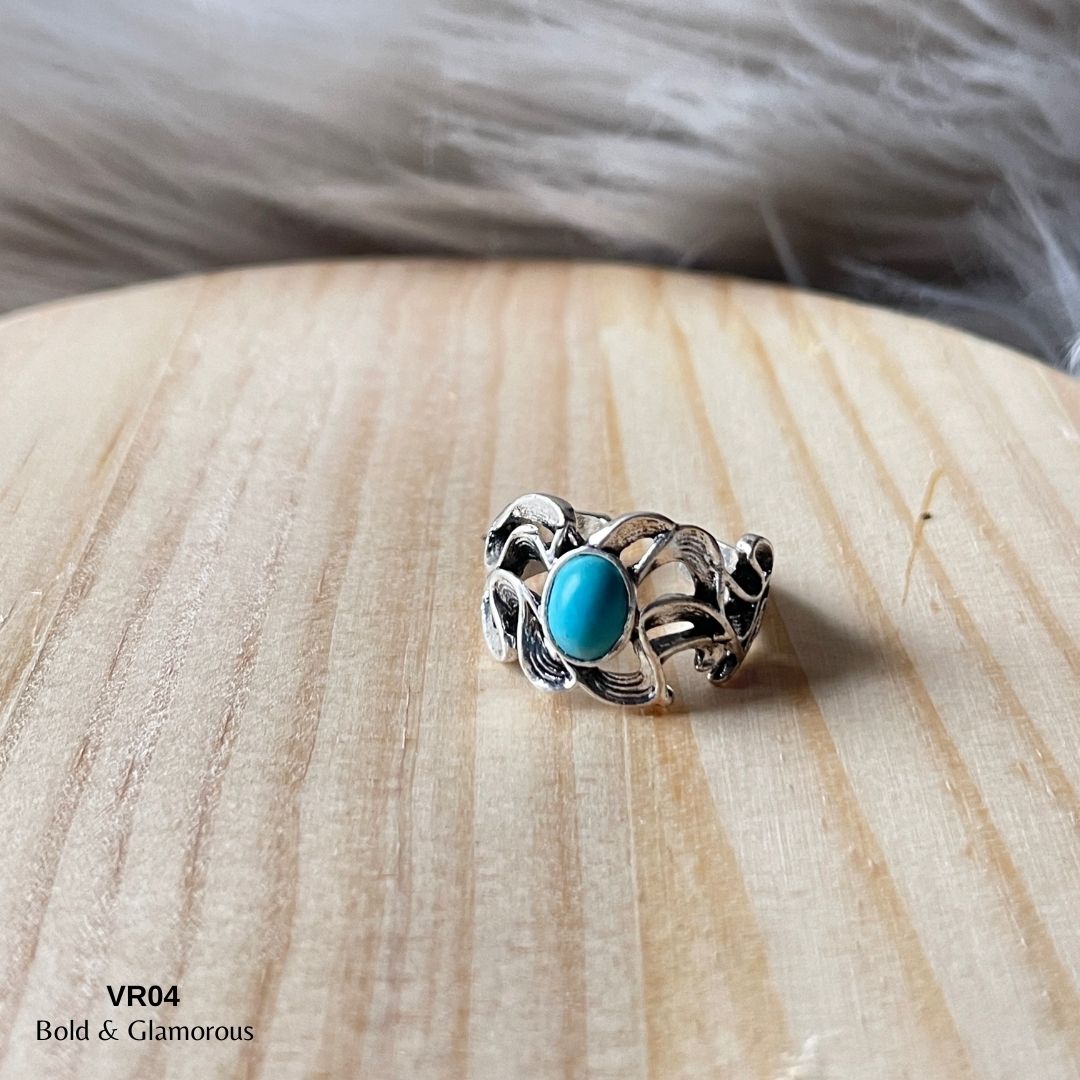 Vintage Ring | VR04 | Aqua Blue