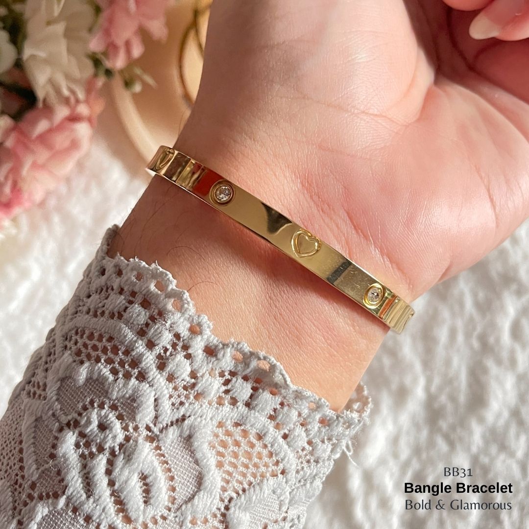 Bangle Bracelet | BB31 | Gold