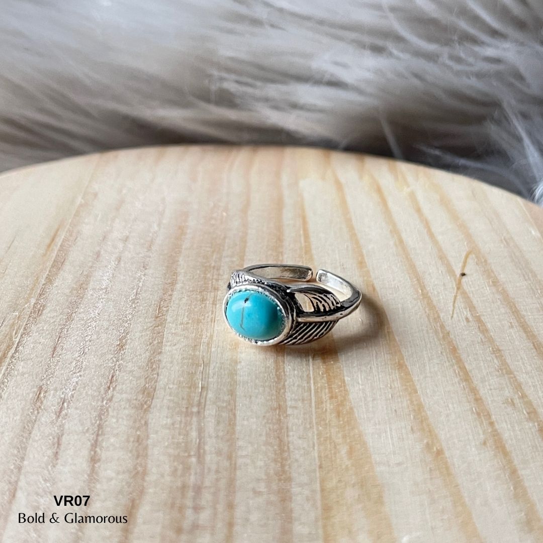 Vintage Ring | VR07 | Aqua Blue