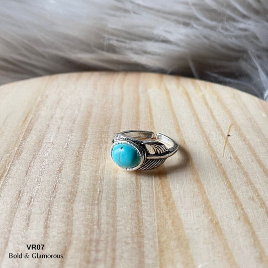 Vintage Ring | VR07 | Aqua Blue