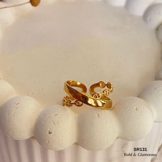 Statement Ring | SR131 | Gold