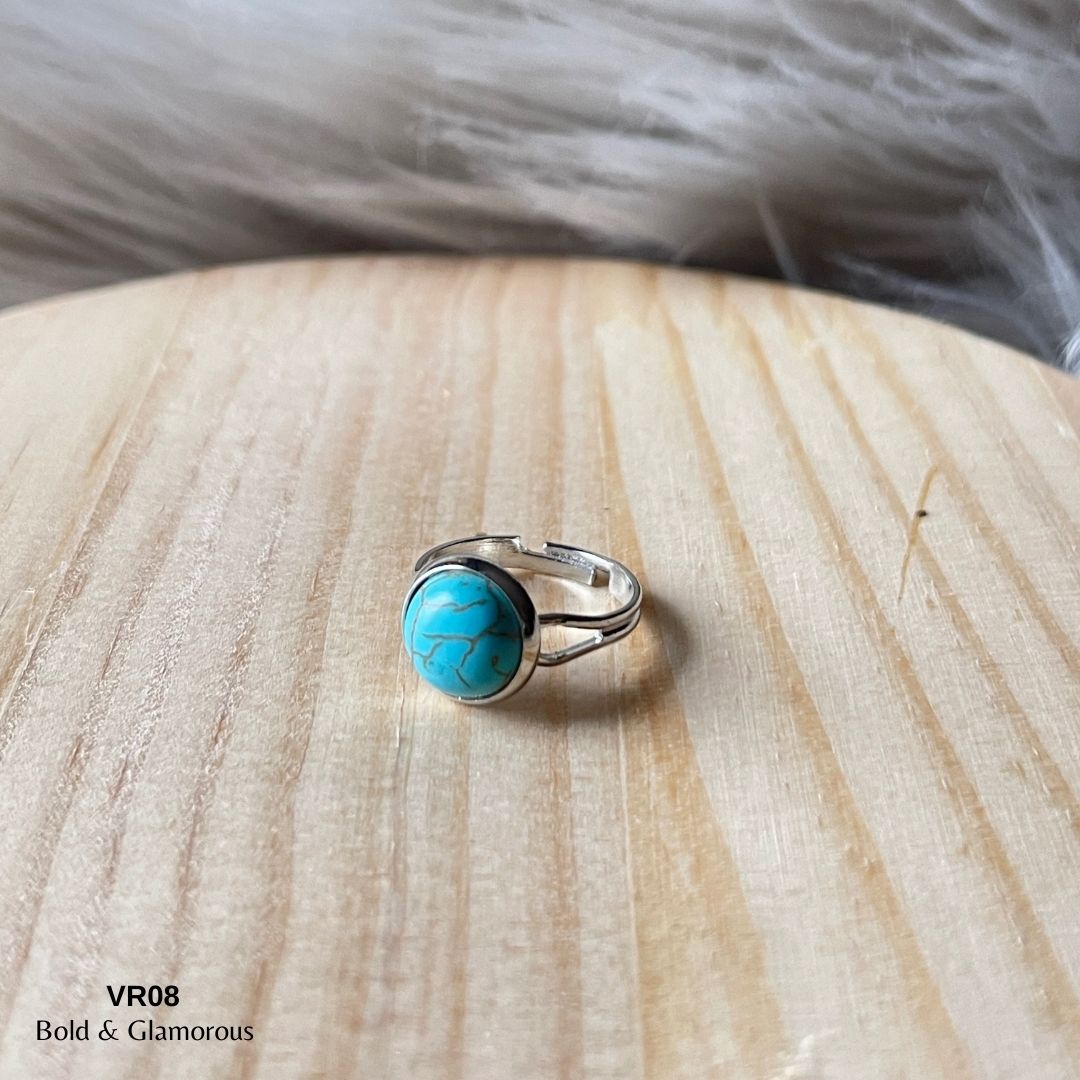 Vintage Ring | VR08 | Aqua Blue