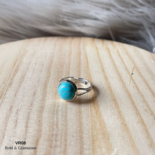 Vintage Ring | VR08 | Aqua Blue