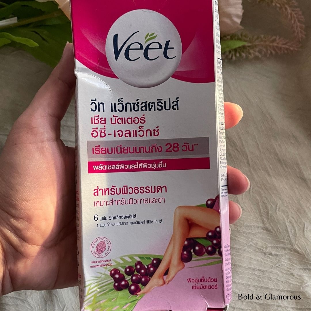 Veet Wax Strips Shea Butter and Berry for Normal Skin