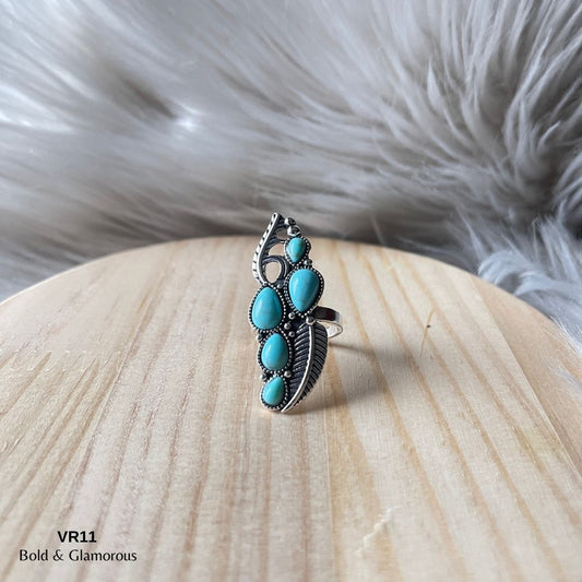 Vintage Ring | VR11 | Aqua Blue