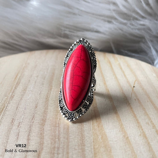 Vintage Ring | VR12 | Red