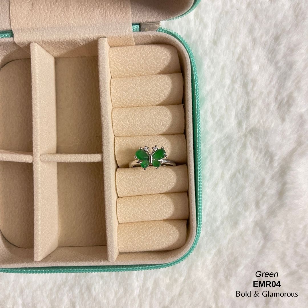 Butterfly Ring | EMR04 | Green