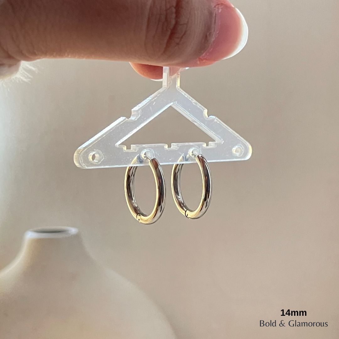 Simple Hoop Earring | 14mm | Silver