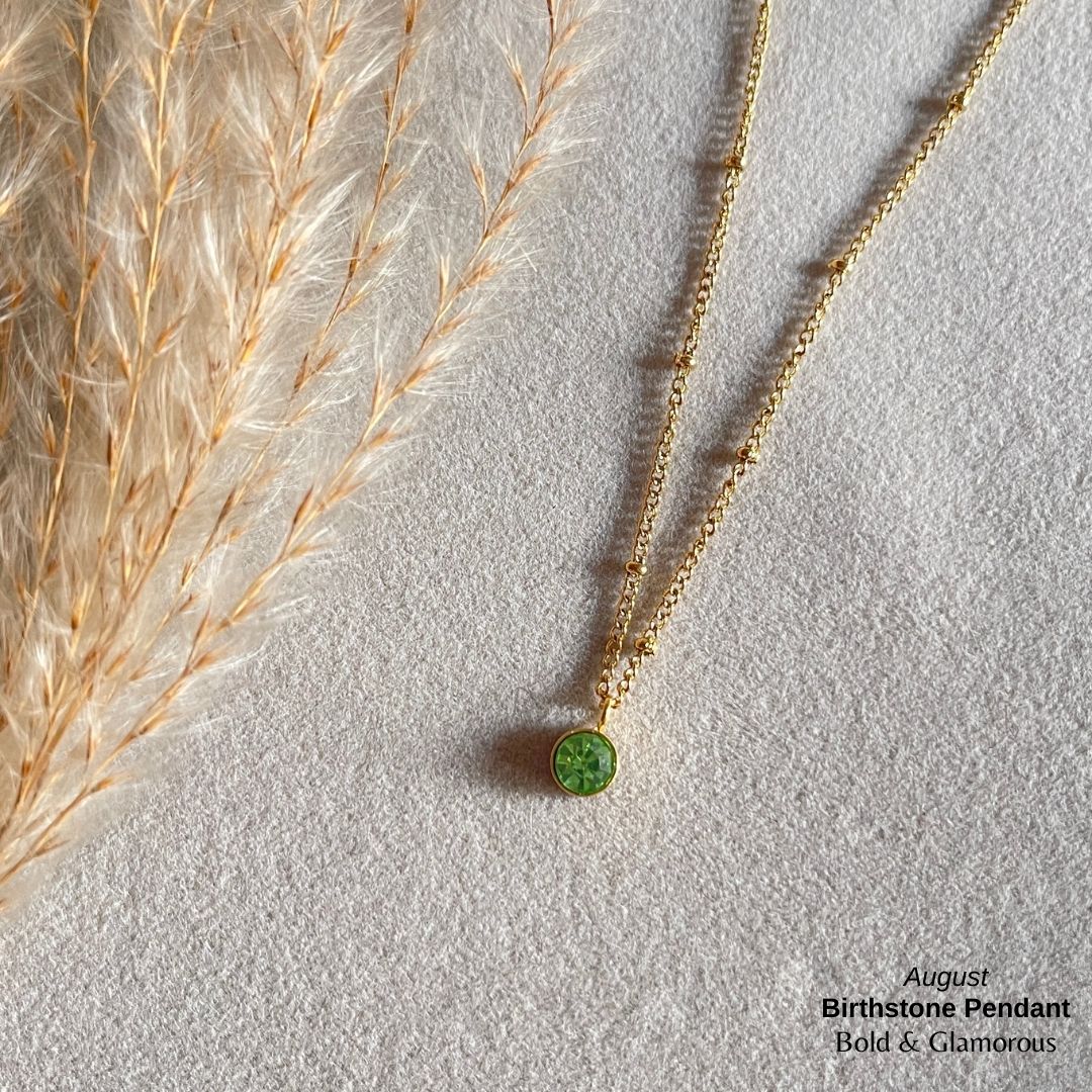 Necklace | SN095 | Birthstone | August