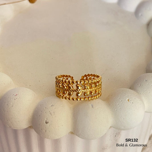 Statement Ring | SR132 | Gold