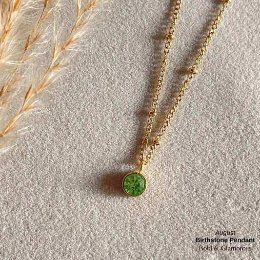 Necklace | SN095 | Birthstone | August