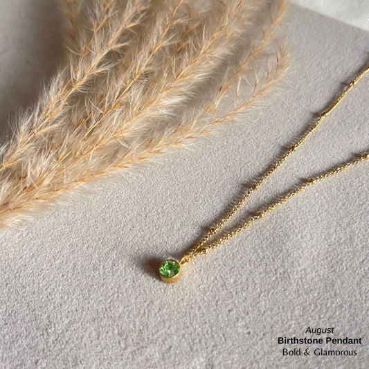 Necklace | SN095 | Birthstone | August