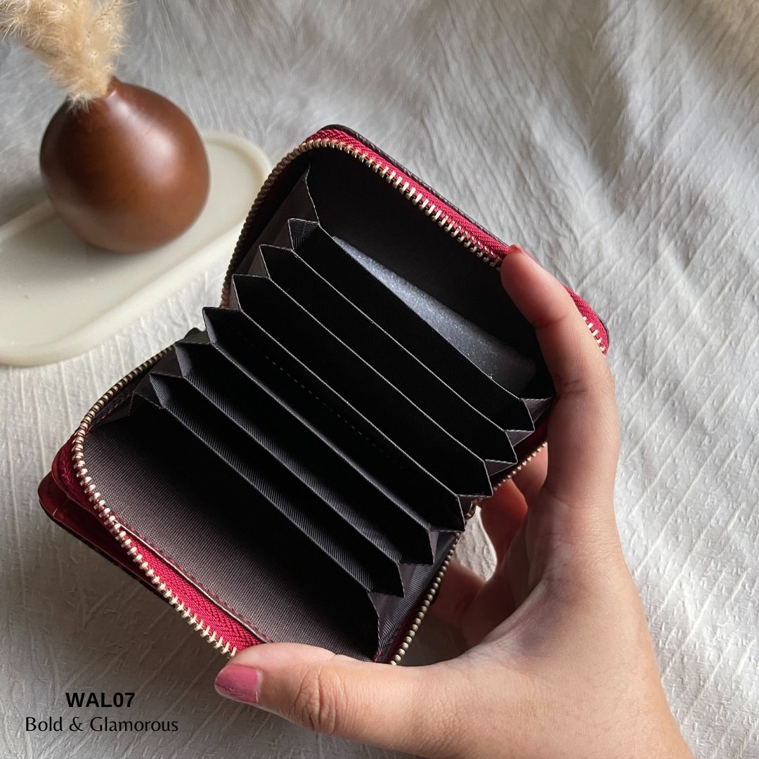 Letter Short Wallet | WAL07 | Red Brown