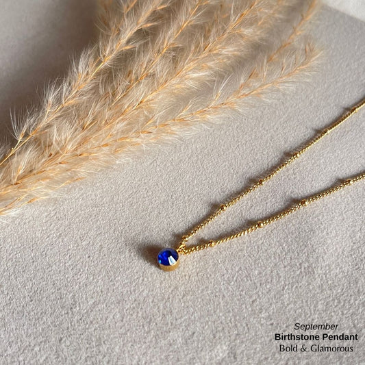 Necklace | SN095 | Birthstone | September
