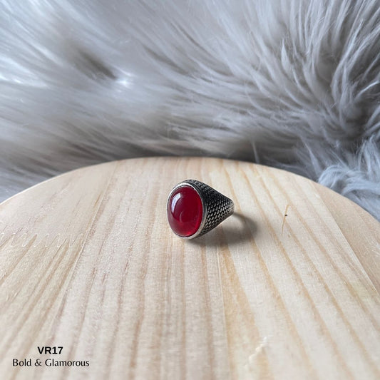 Vintage Ring | VR17 | Blood Red