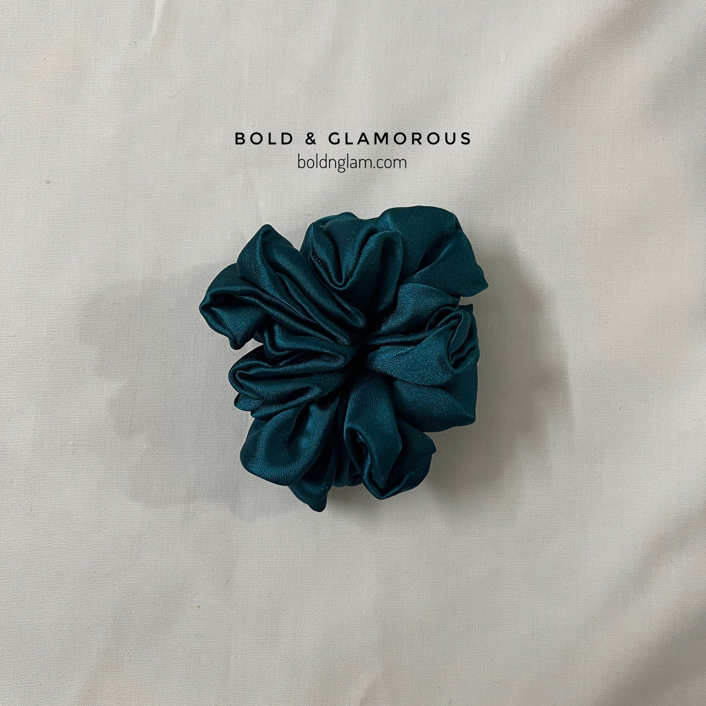 Japanese Silk Scrunchies #21 Teal
