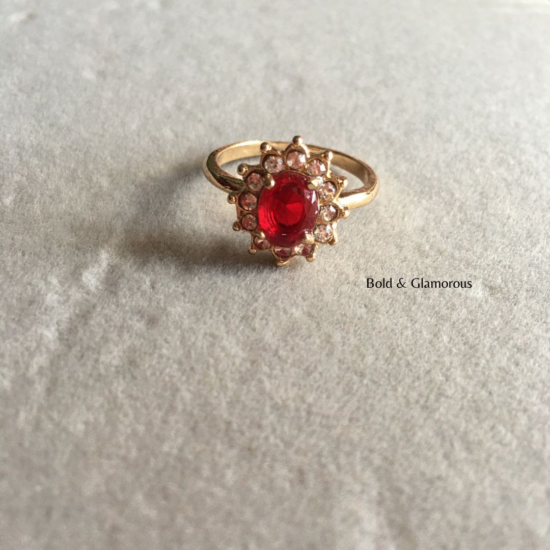 Diamond Cut Ring | DCR01 | Full Red