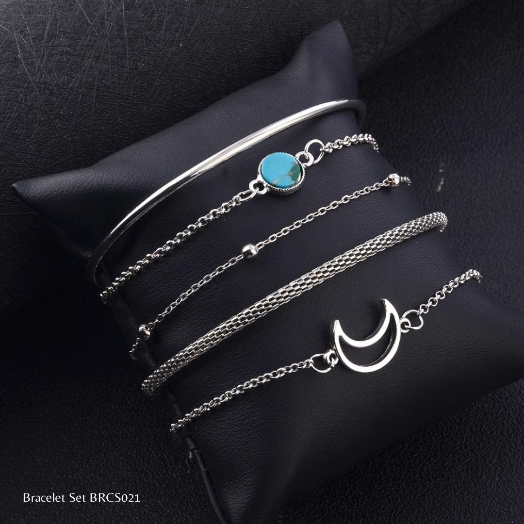 Bracelet Set | BRCS021 | Silver