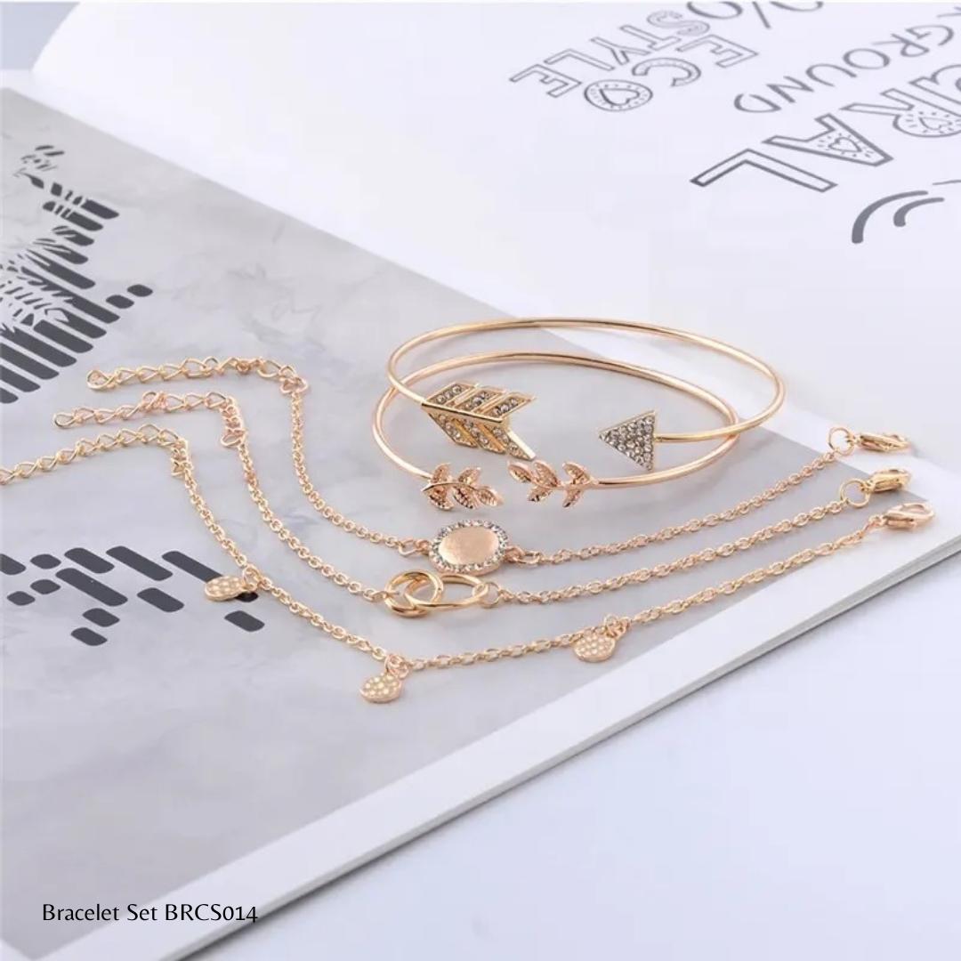 Bracelet Set | BRCS014 | Gold