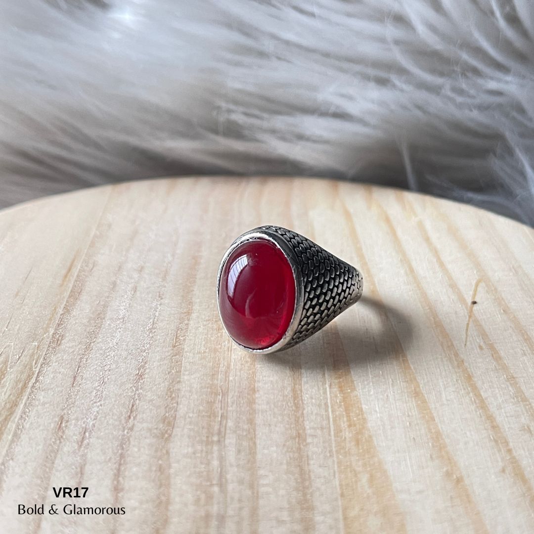 Vintage Ring | VR17 | Blood Red