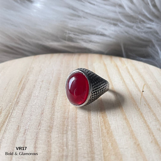 Vintage Ring | VR17 | Blood Red