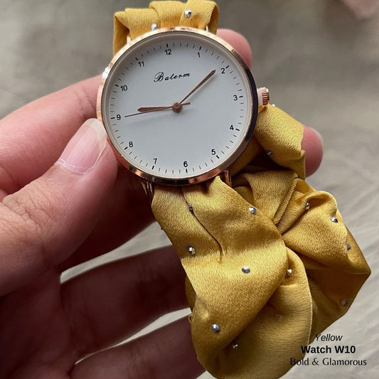 Scrunchie Watch | W10 | Yellow