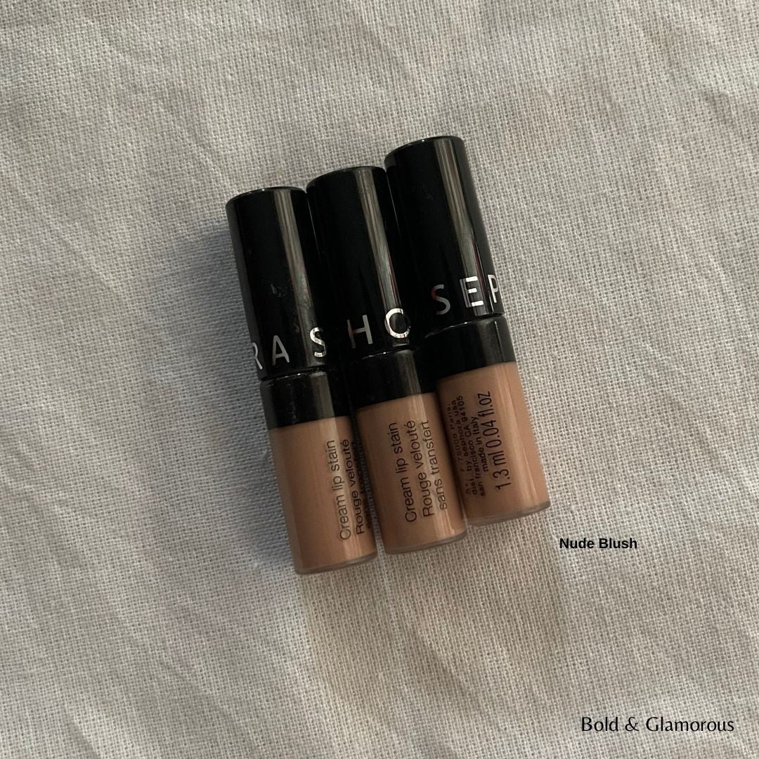 Sephora Cream Lip Stain Lipstick | 32 Nude Blush | Mini