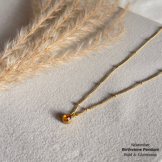 Necklace | SN095 | Birthstone | November