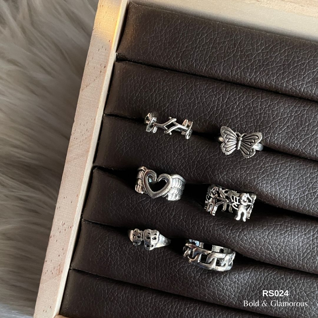Finger Ring Set | RS024 | Silver