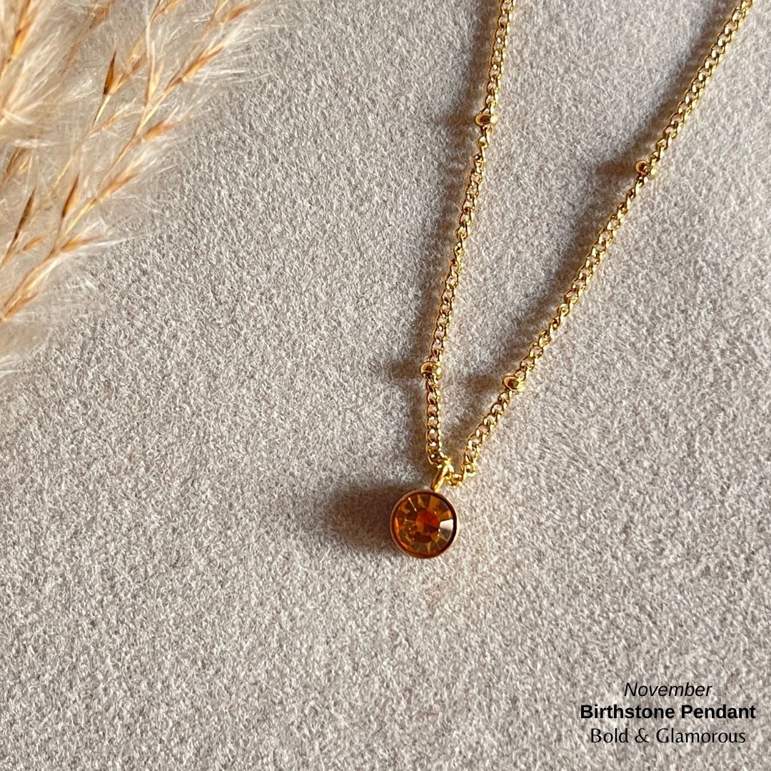 Necklace | SN095 | Birthstone | November