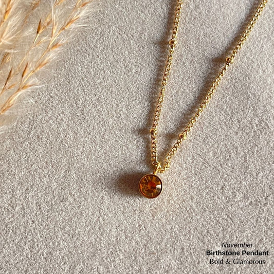 Necklace | SN095 | Birthstone | November